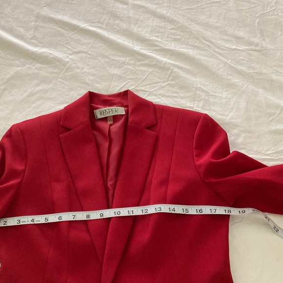 Kasper Red Blazer - Picture 6 of 7